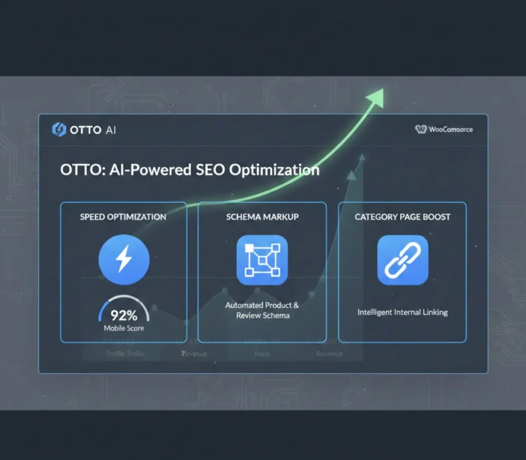 E-commerce website dashboard displayed on a desktop screen with sales charts, analytics visuals, and product interface