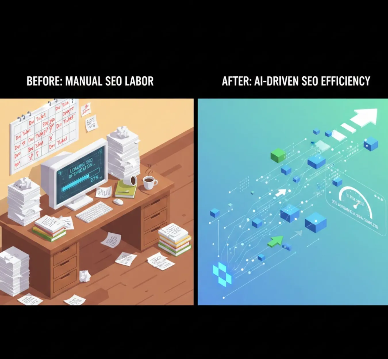 Manual vs. Automated AI SEO Tool